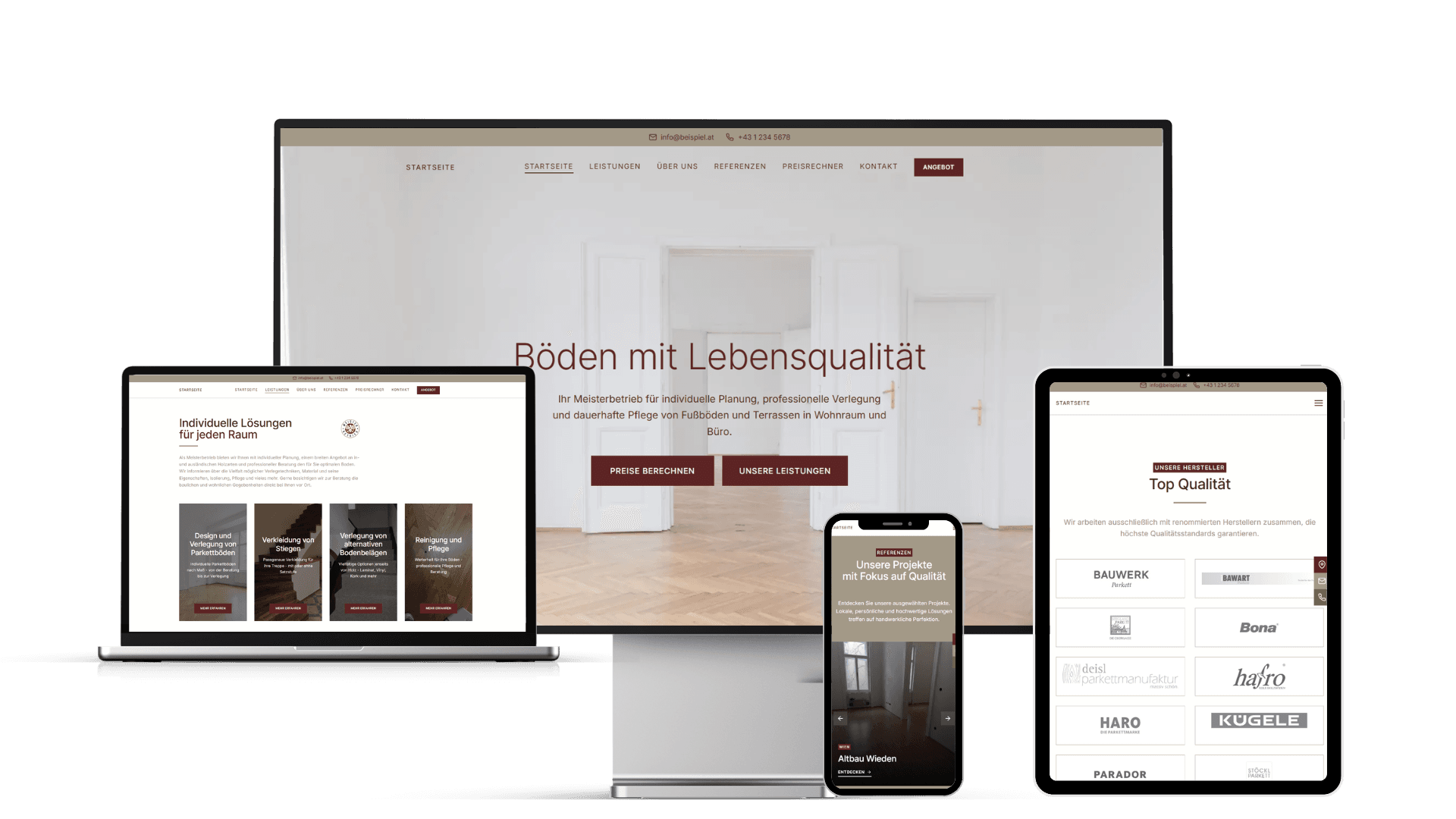 Bodenleger Webdesign