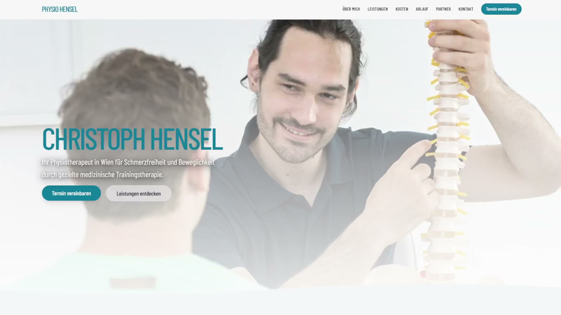 Physiotherapie Webdesign